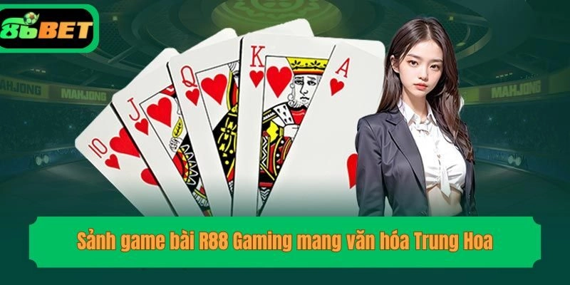 Sảnh game bài R88 Gaming mang văn hóa Trung Hoa
